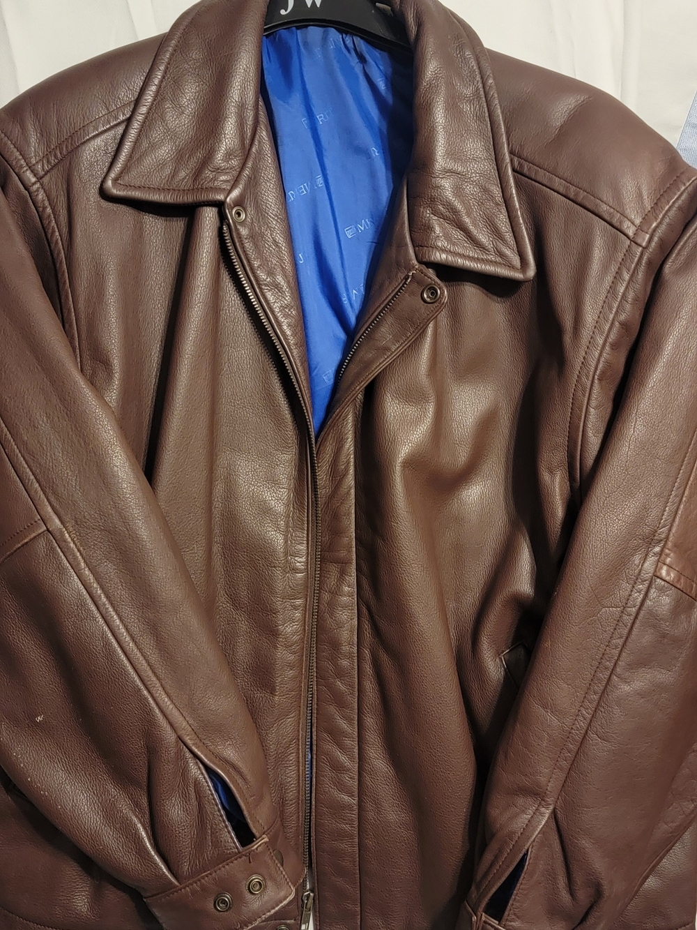 Vintage Merit Brown Genuine Leather Flight / Bomber Jacket